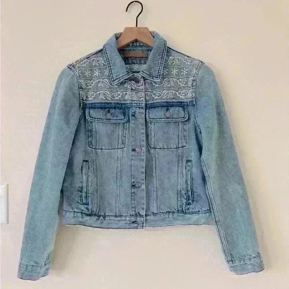 Rebecca Minkoff Verona Denim Jacket Size M - Picture 2 of 7